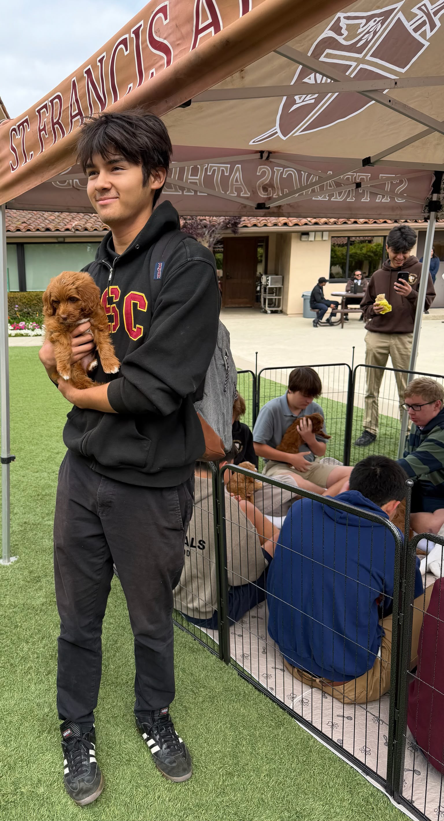 A high school campus visit